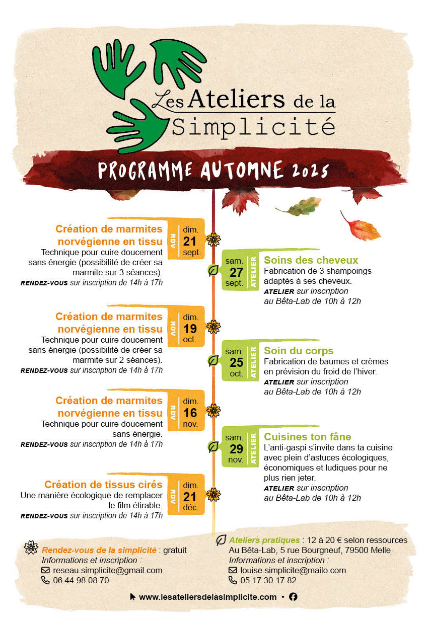 Programme de la rentrée
