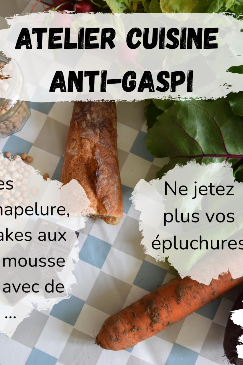 Novembre ; atelier cuisine anti-gaspi
