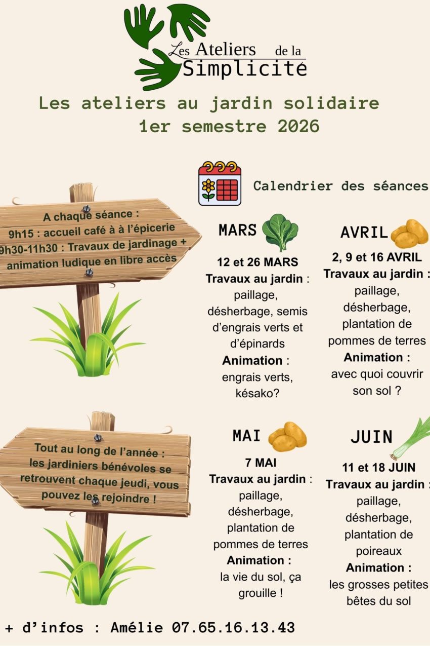 Jardin solidaire : programme