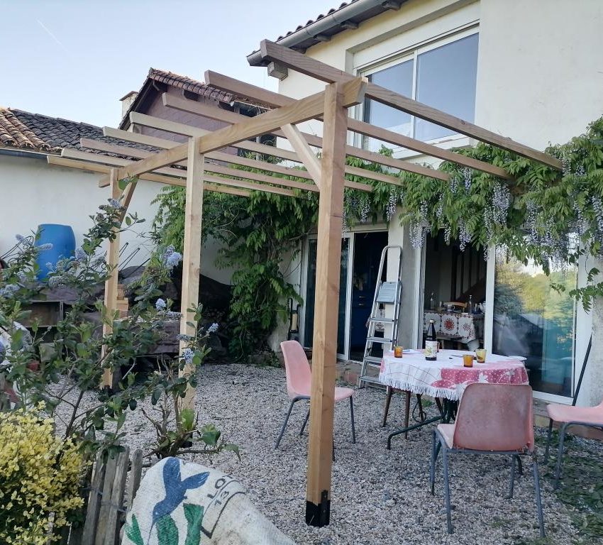 Retours sur le chantier pergola