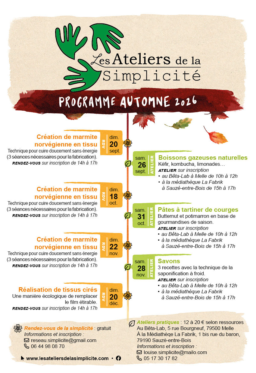 Programme Automne 2026