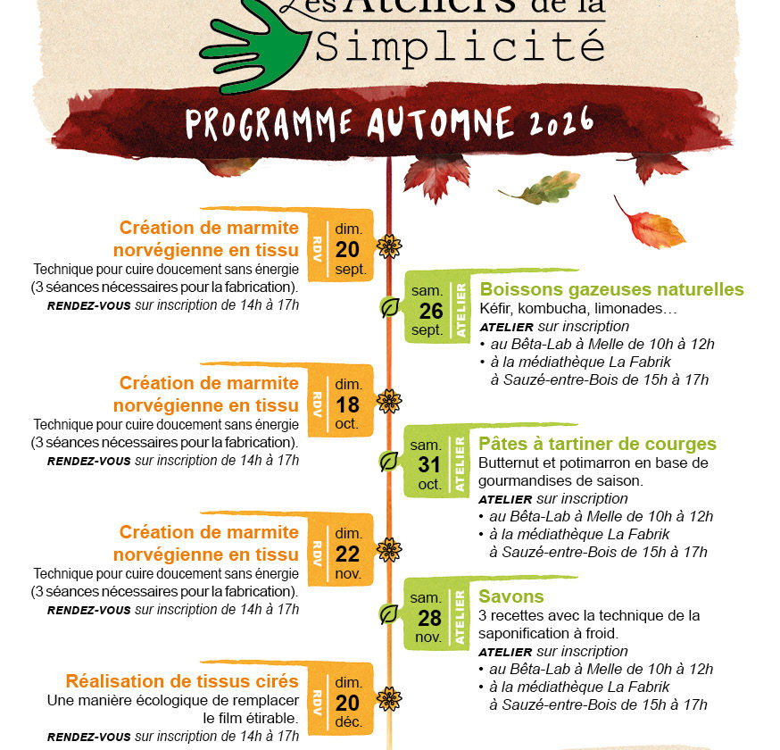 Programme Automne 2026