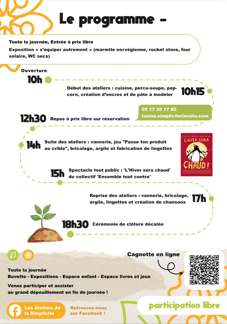Programme Fête de la simplicité